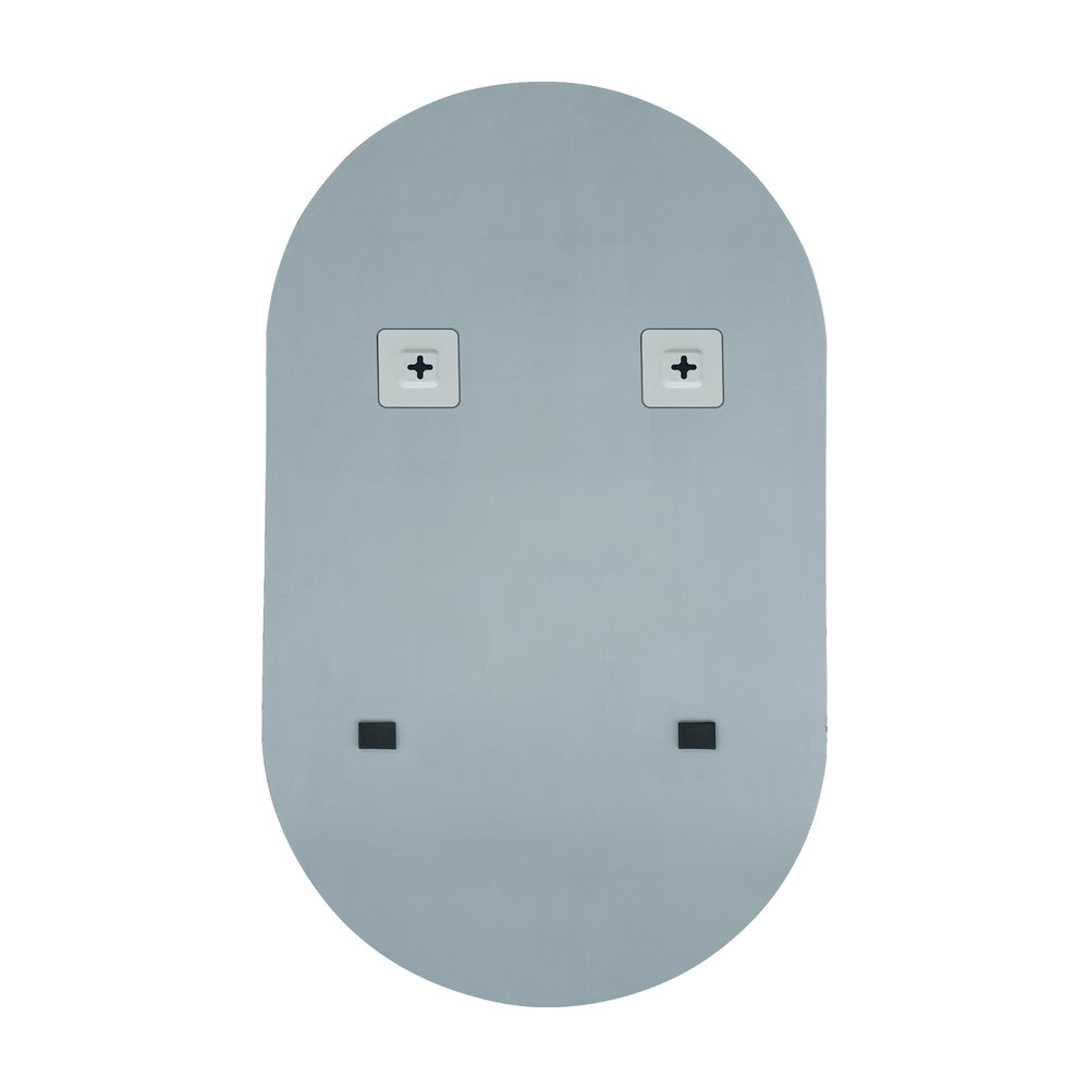 Oikiture Wall Mirrors Oval Frameless 84x50cm-Wall Mirrors-PEROZ Accessories