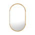 Oikiture Wooden Wall Mirrors Oval Mirror 84x50cm Set of 2-Wall Mirror-PEROZ Accessories