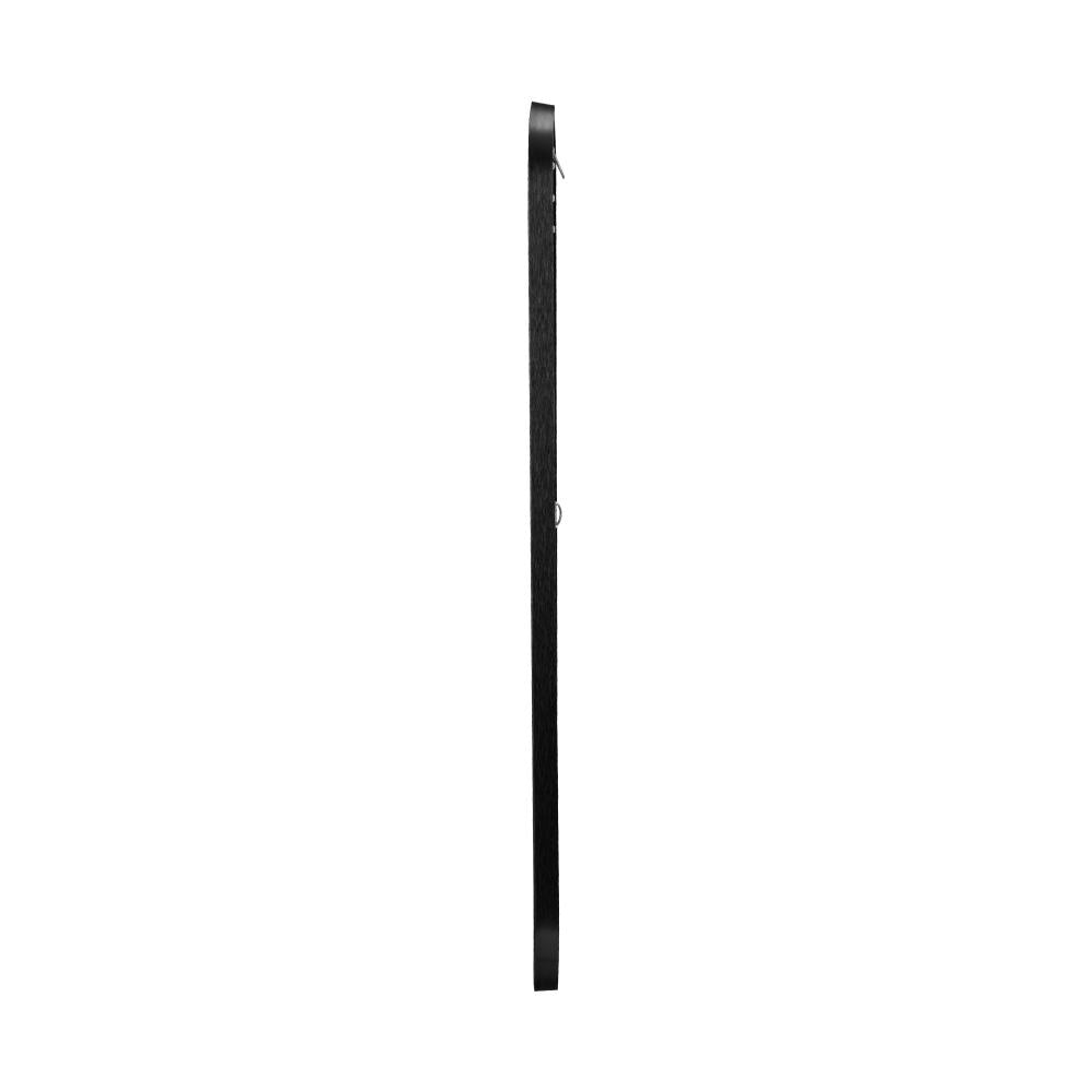 Oikiture Wall Mirrors Black Metal Frame 65x50cm Rectangle-Wall Mirrors-PEROZ Accessories