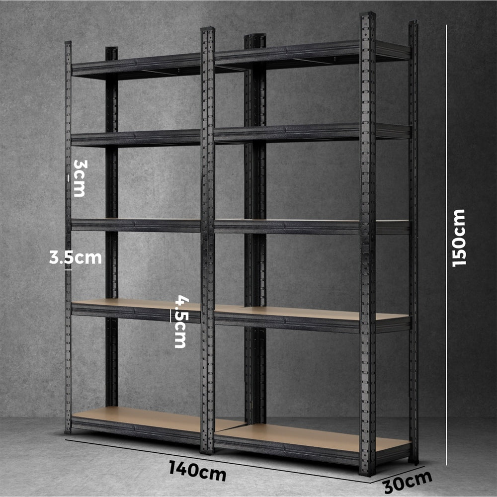 Sharptoo Garage Shelving Shelves Warehouse Storage Rack Steel Pallet Shelf1.5mx2-Warehouse Rack-PEROZ Accessories