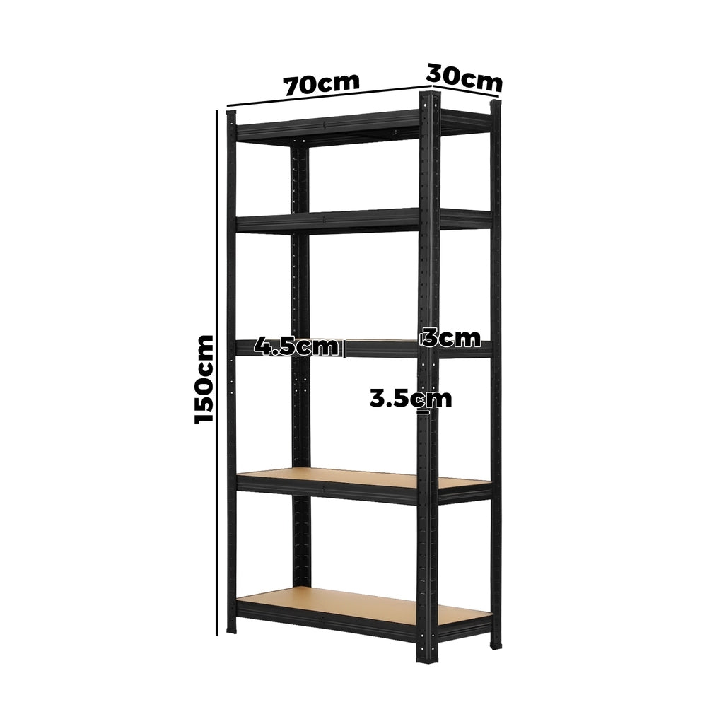 Sharptoo 3x1.5m Garage Shelving Shelves Warehouse Storage Rack Pallet Racking-Warehouse Racks-PEROZ Accessories