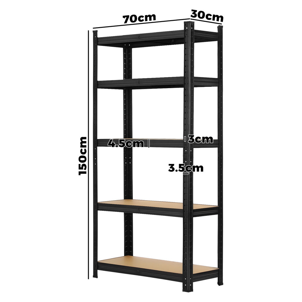 Sharptoo 4x1.5m Garage Shelving Shelves Warehouse Storage Rack Pallet Racking-Warehouse Racks-PEROZ Accessories