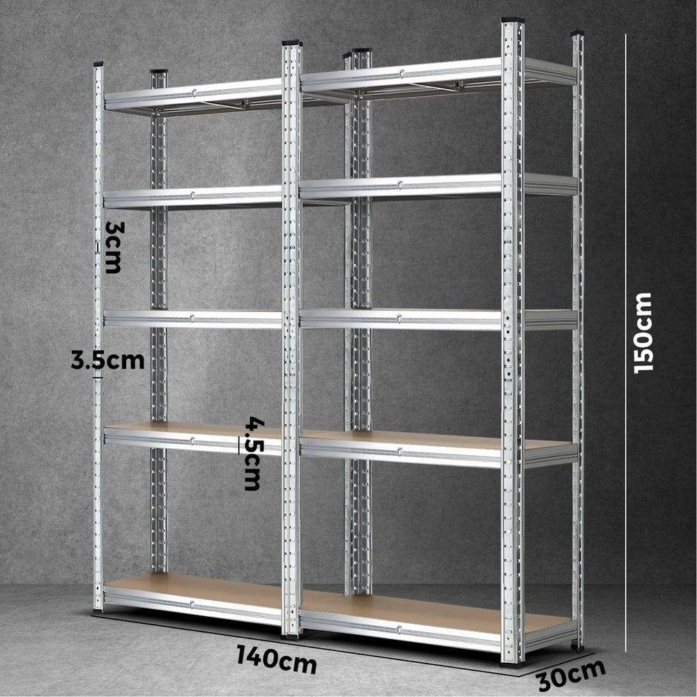 Sharptoo Shelving Garage Shelves Warehouse Storage Rack Steel Pallet Shelf1.5mx2-Warehouse Rack-PEROZ Accessories