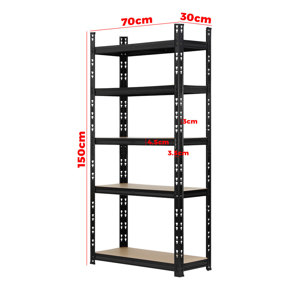 Sharptoo 4x1.5m Garage Shelving Shelves Warehouse Storage Rack Racking Pallet-Warehouse Racks-PEROZ Accessories
