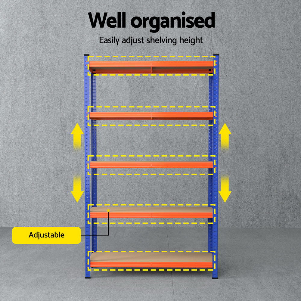 1.8M Giantz Garage Shelving Warehouse Rack-Tools > Tools Storage > Wall Storage Racks-PEROZ Accessories