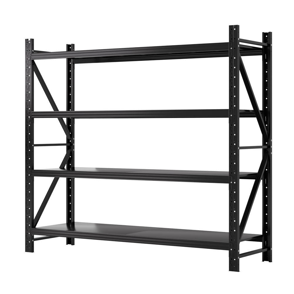 Giantz 2Mx1.8M Garage Shelving Warehouse Rack Pallet Racking Storage Shelf Black-Tools > Tools Storage > Wall Storage Racks-PEROZ Accessories