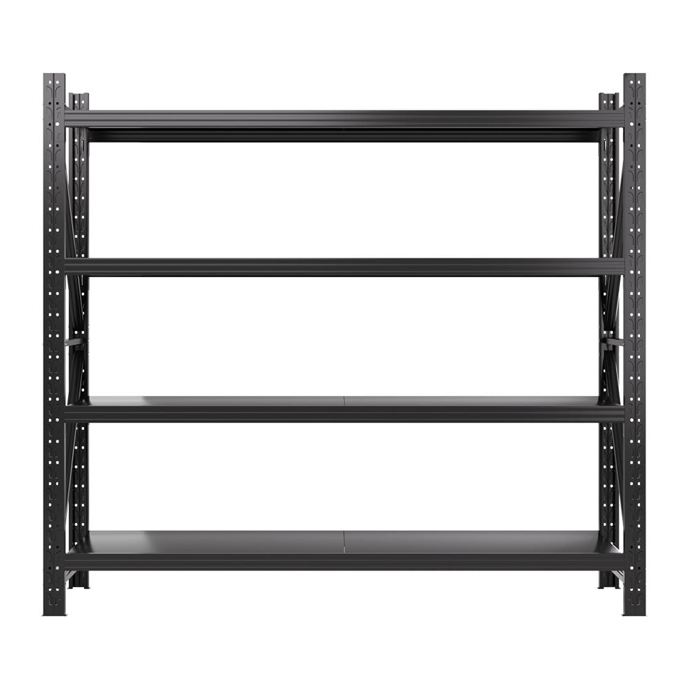 Giantz 2Mx1.8M Garage Shelving Warehouse Rack Pallet Racking Storage Shelf Black-Tools > Tools Storage > Wall Storage Racks-PEROZ Accessories