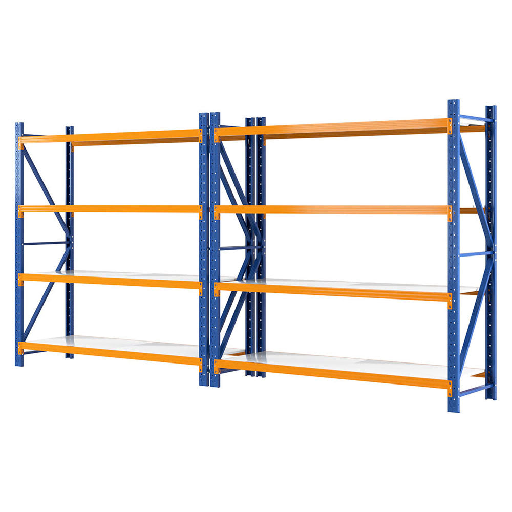 Giantz 4Mx2M Garage Shelving Warehouse Rack Orange-Tools > Tools Storage > Wall Storage Racks-PEROZ Accessories