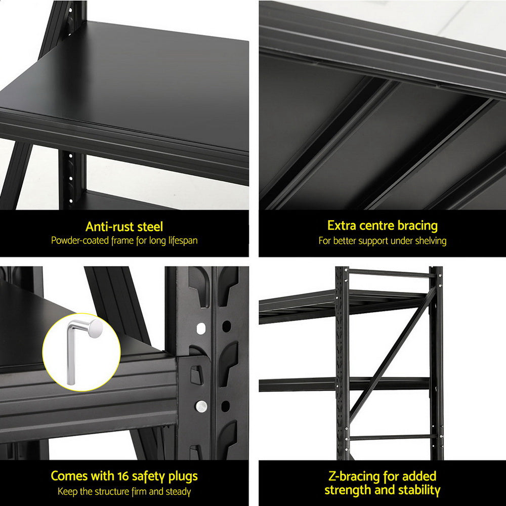 Giantz 2.4Mx2M Warehouse Shelving Garage Rack-Tools > Tools Storage > Utility Trolleys-PEROZ Accessories