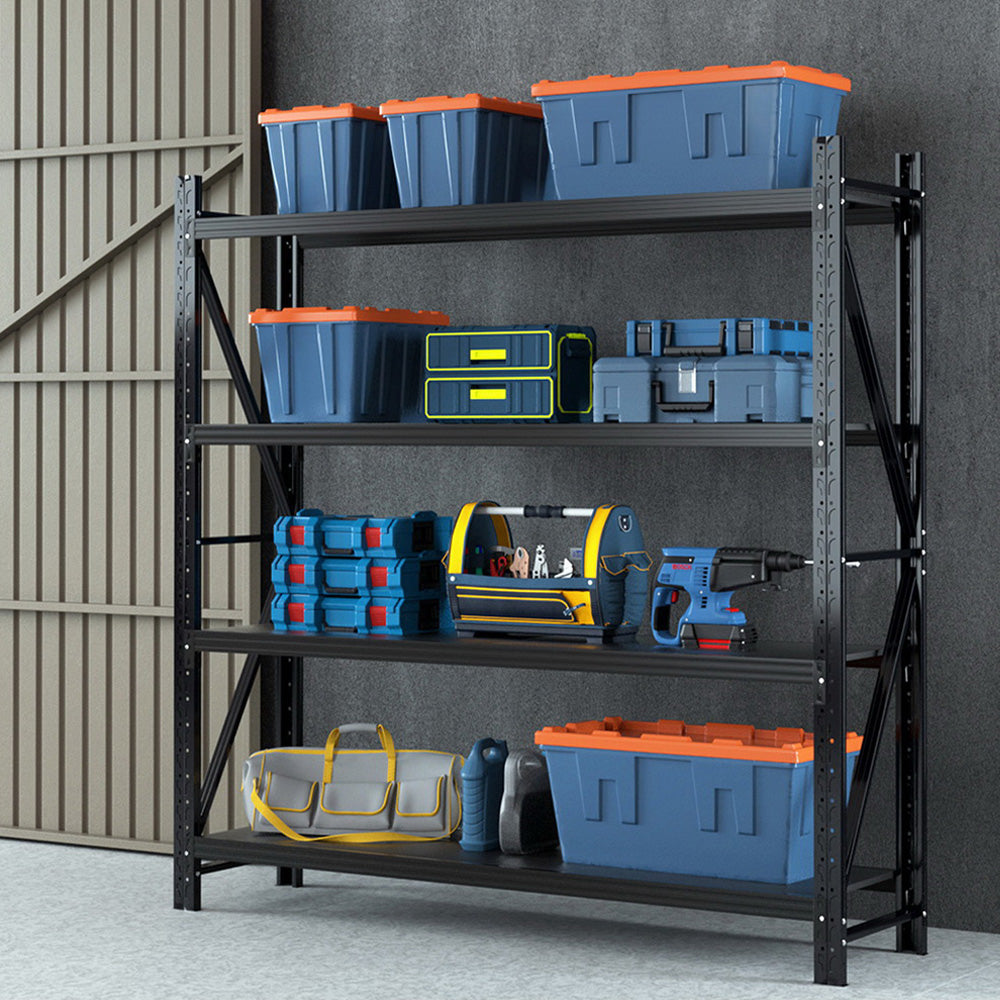 Giantz 2.4Mx2M Warehouse Shelving Garage Rack-Tools > Tools Storage > Utility Trolleys-PEROZ Accessories