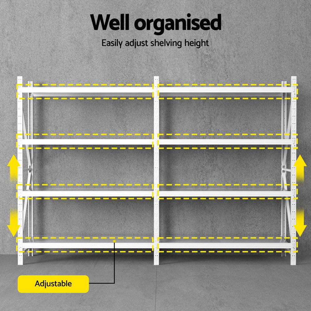 3Mx2M Giantz Garage Shelving Warehouse Rack-Tools > Tools Storage > Wall Storage Racks-PEROZ Accessories