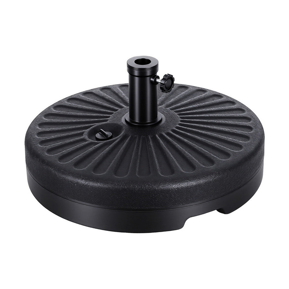 Instahut Outdoor Umbrella Base Weight Round Plastic Pole Holder 30-48mm Beach-Home & Garden > Shading > Umbrellas & Sunshades-PEROZ Accessories