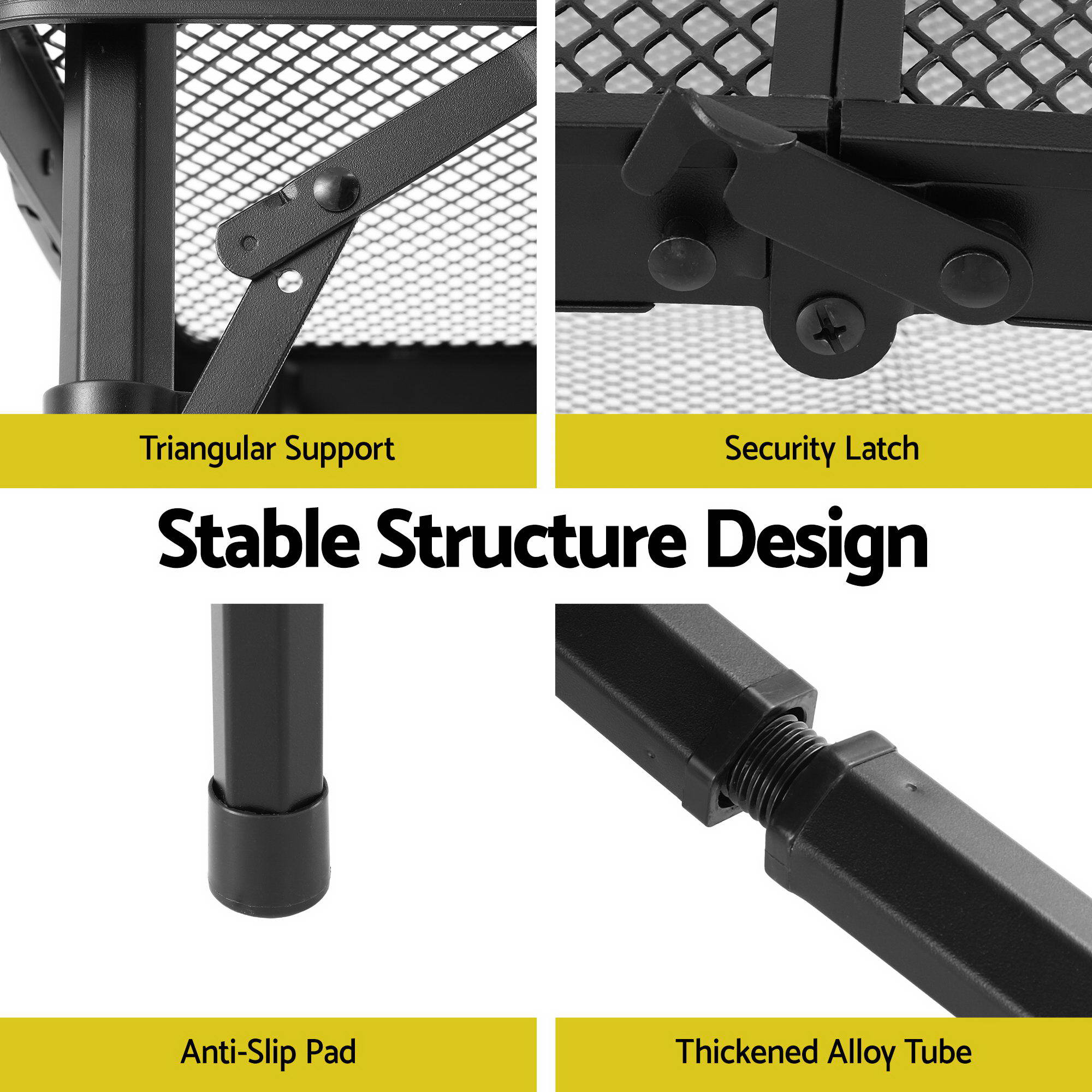 Gardeon BBQ Camp Table, 60*40*56 Portable Foldable Lightweight Grill Outdoor Metal Table 2.5kg-Outdoor Recreation > Camping > Camping Appliances-PEROZ Accessories