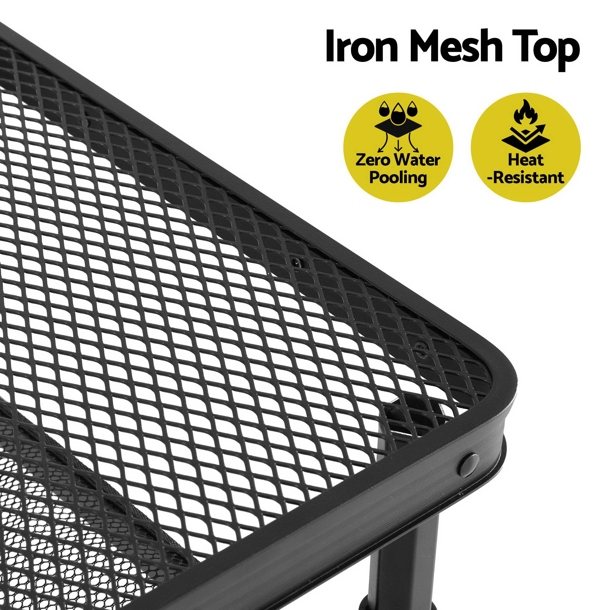 Gardeon BBQ Camp Table, 60*40*56 Portable Foldable Lightweight Grill Outdoor Metal Table 2.5kg-Outdoor Recreation > Camping > Camping Appliances-PEROZ Accessories