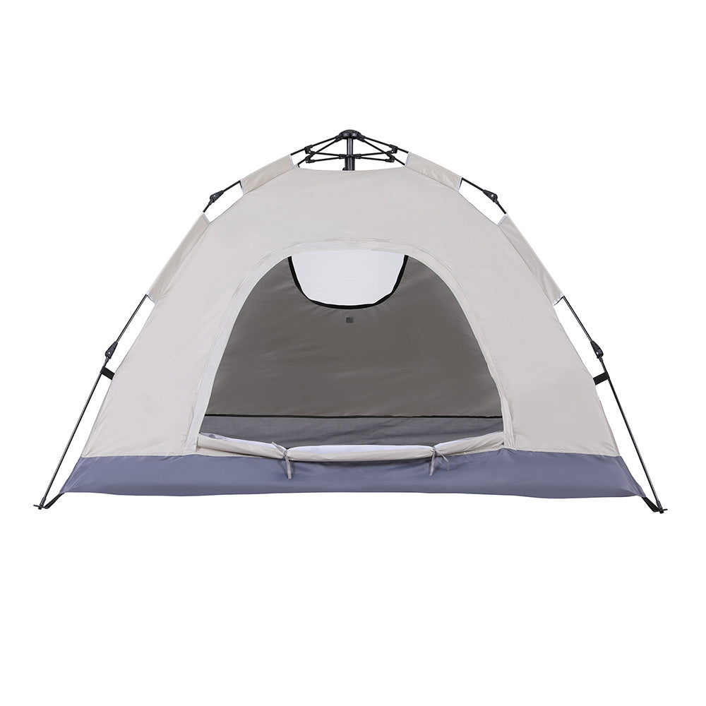 Weisshorn Camping Tent Instant Tent Pop up 2 Person Outdoor Hiking Tents Hiking Beige-Outdoor Recreation > Camping > Tents-PEROZ Accessories