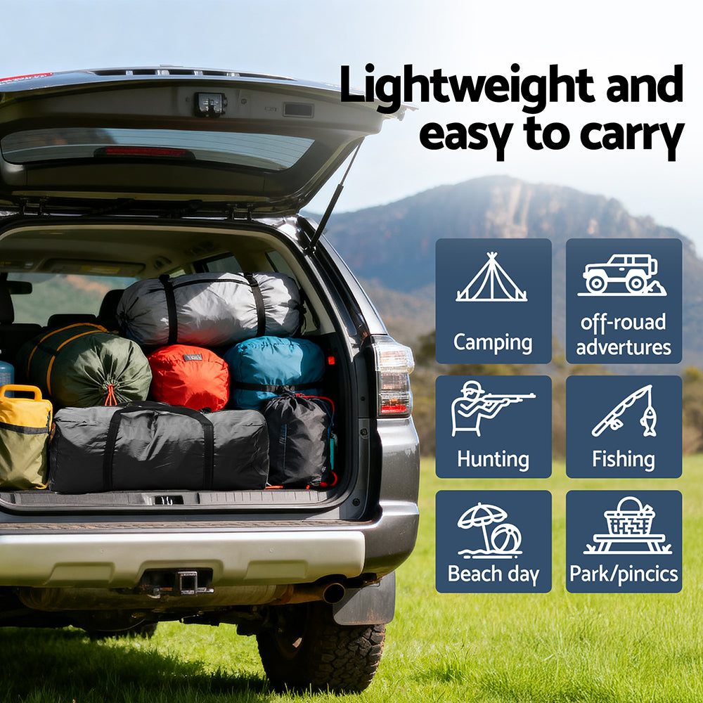 Weisshorn Camping Tent Car SUV Rear Hatchback Tents Canopy Portable Outdoor Family Black-Outdoor Recreation > Camping > Tents-PEROZ Accessories