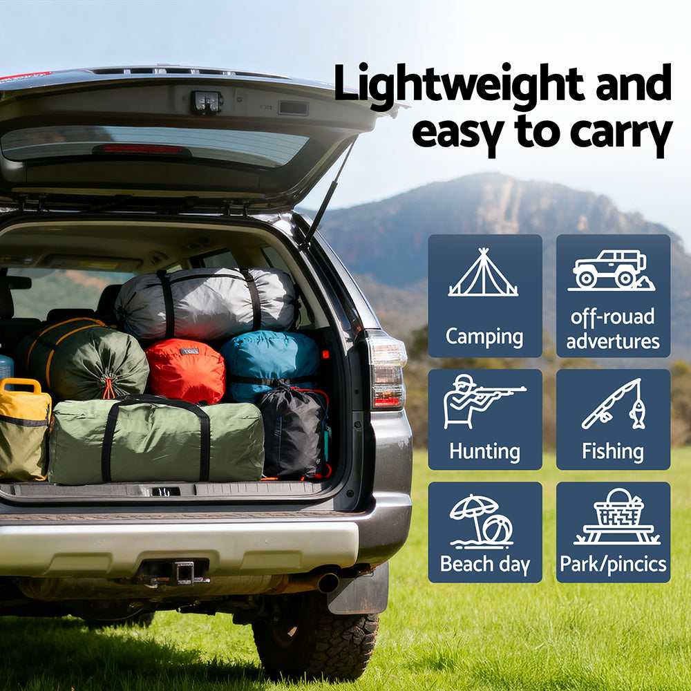 Weisshorn Camping Tent Car SUV Rear Hatchback Tents Canopy Portable Outdoor Family green-Outdoor Recreation > Camping > Tents-PEROZ Accessories