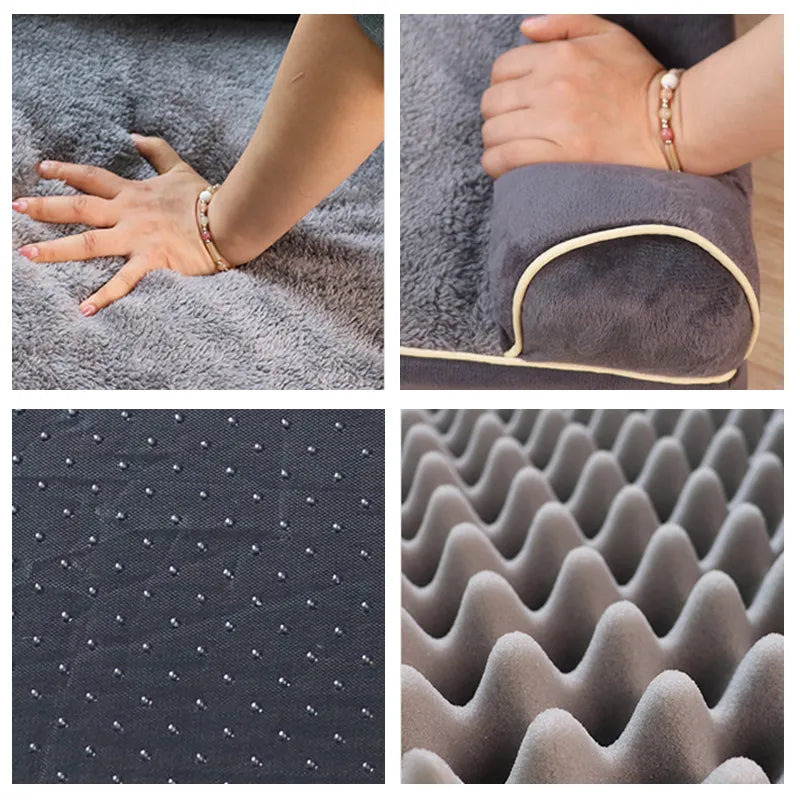 XL Size PawfectFriend Orthopedic Dog Bed 3-Side Comfort Bolster Padded Calming Mattress Bed with Removable Cover-Pet Care > Dog Supplies > Dog Beds-PEROZ Accessories