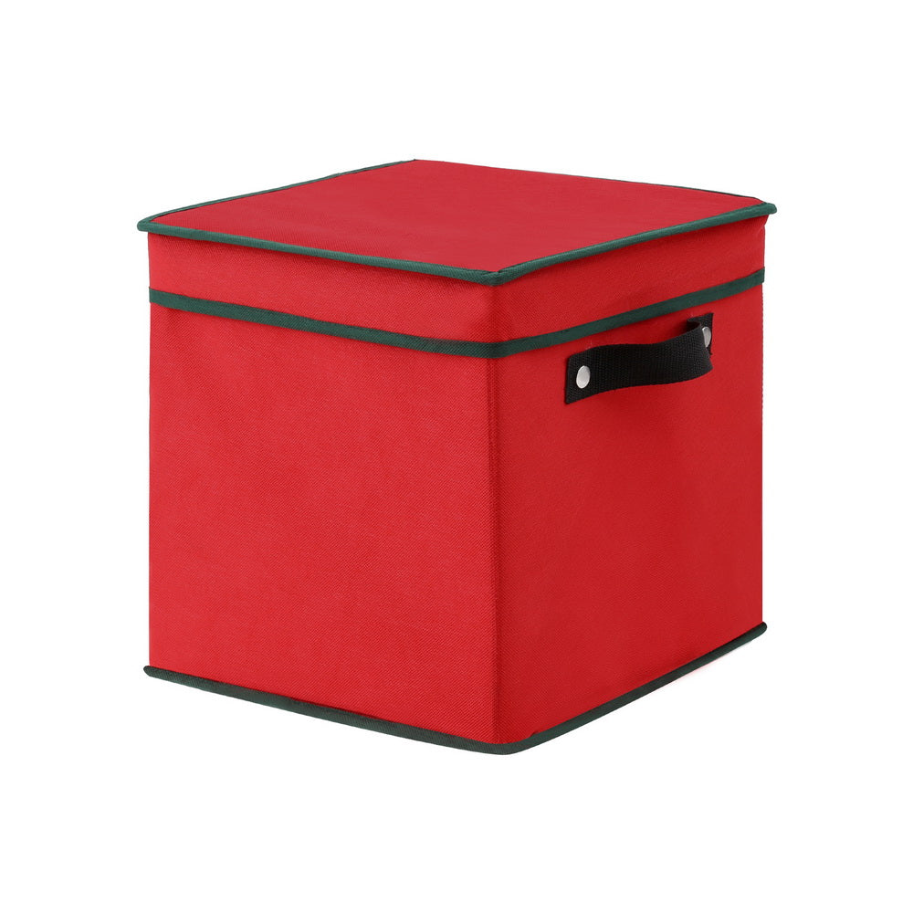 Jingle Jollys Christmas Baubles Storage Box 64 Dividers Xmas Ornaments Container-Occasions > Christmas > Christmas Decorations-PEROZ Accessories