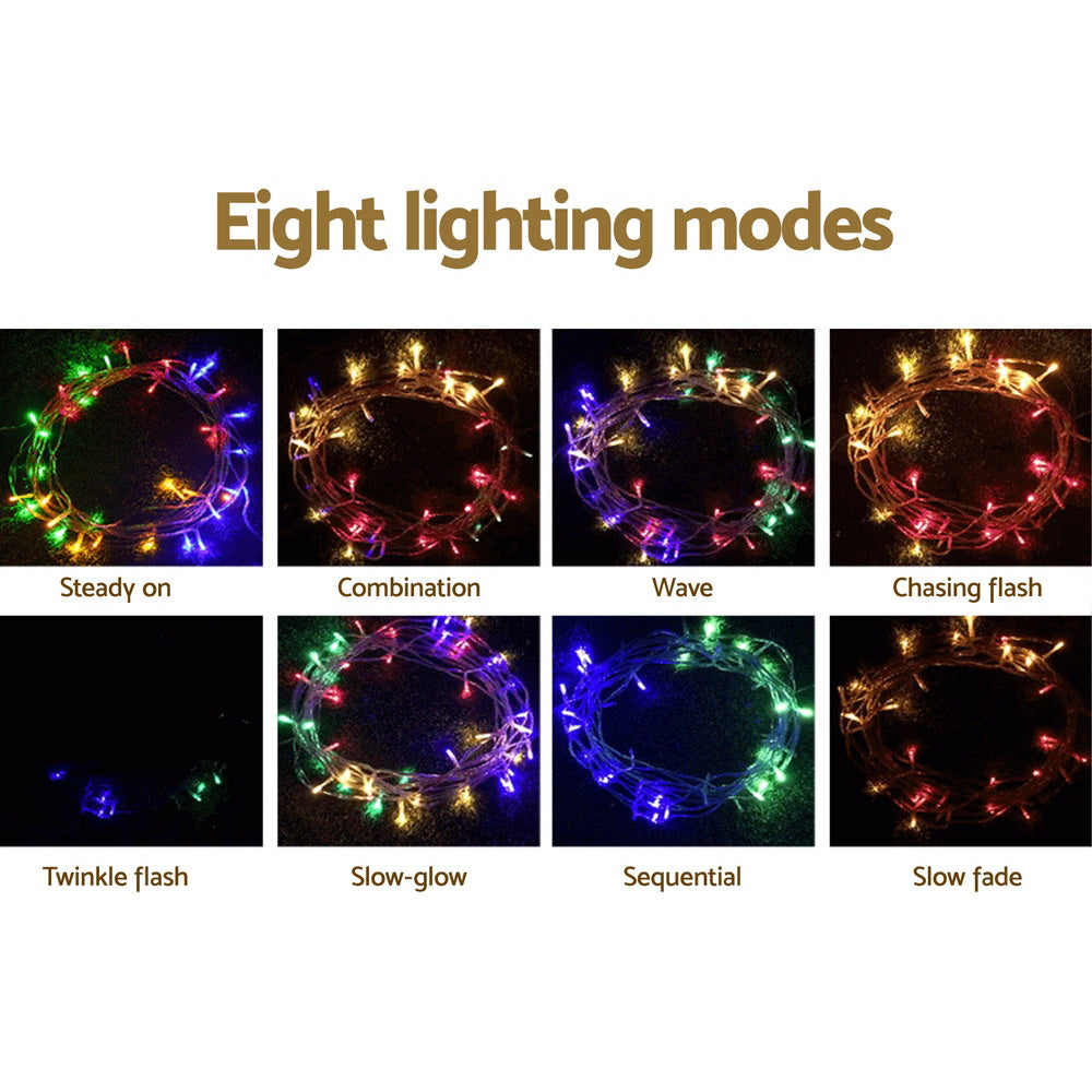 Jingle Jollys 32M Christmas Lights Icicle String Light 960 LED Multi-coloured-Occasions > Christmas > Outdoor Decorations & Lights-PEROZ Accessories