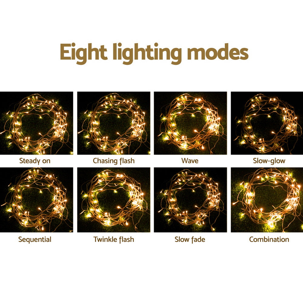 Jingle Jollys 32M Christmas Lights Icicle String Light 960 LED Decor Warm White-Occasions > Christmas > Outdoor Decorations & Lights-PEROZ Accessories