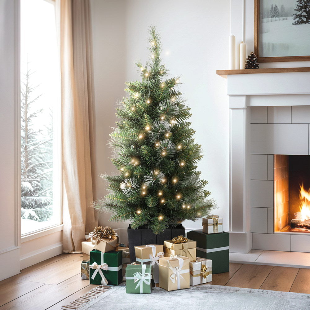 Jingle Jollys Christmas Tree 90cm Potted Xmas Tree Party Decorations-Occasions > Christmas > Christmas Trees-PEROZ Accessories