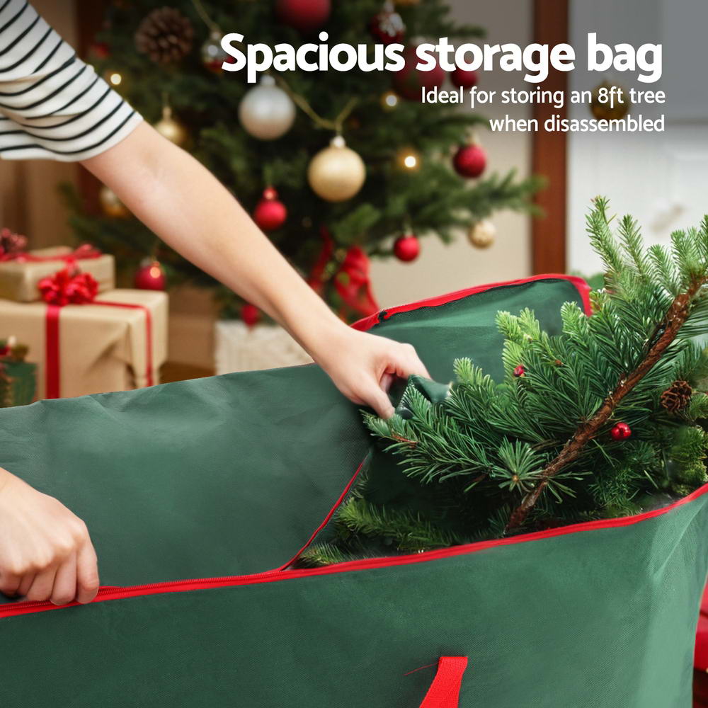 Jingle Jollys Christmas Tree Storage Bag Fits Up to 8ft Tree Xmas Bag Green-Home & Garden > Storage > Clothing & Wardrobe Storage-PEROZ Accessories