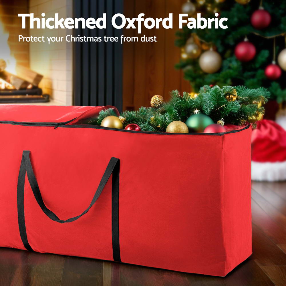 Jingle Jollys Christmas Tree Storage Bag Fits Up to 8ft Tree Xmas Bag Red-Home & Garden > Storage > Clothing & Wardrobe Storage-PEROZ Accessories
