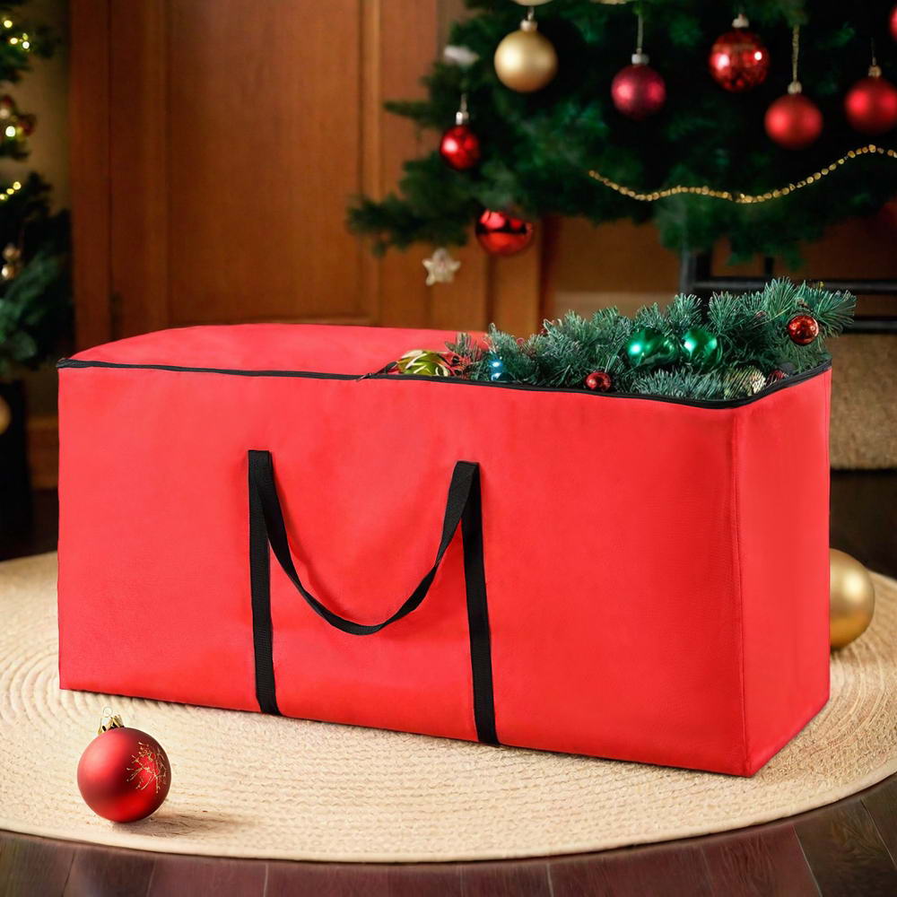 Jingle Jollys Christmas Tree Storage Bag Fits Up to 8ft Tree Xmas Bag Red-Home & Garden > Storage > Clothing & Wardrobe Storage-PEROZ Accessories