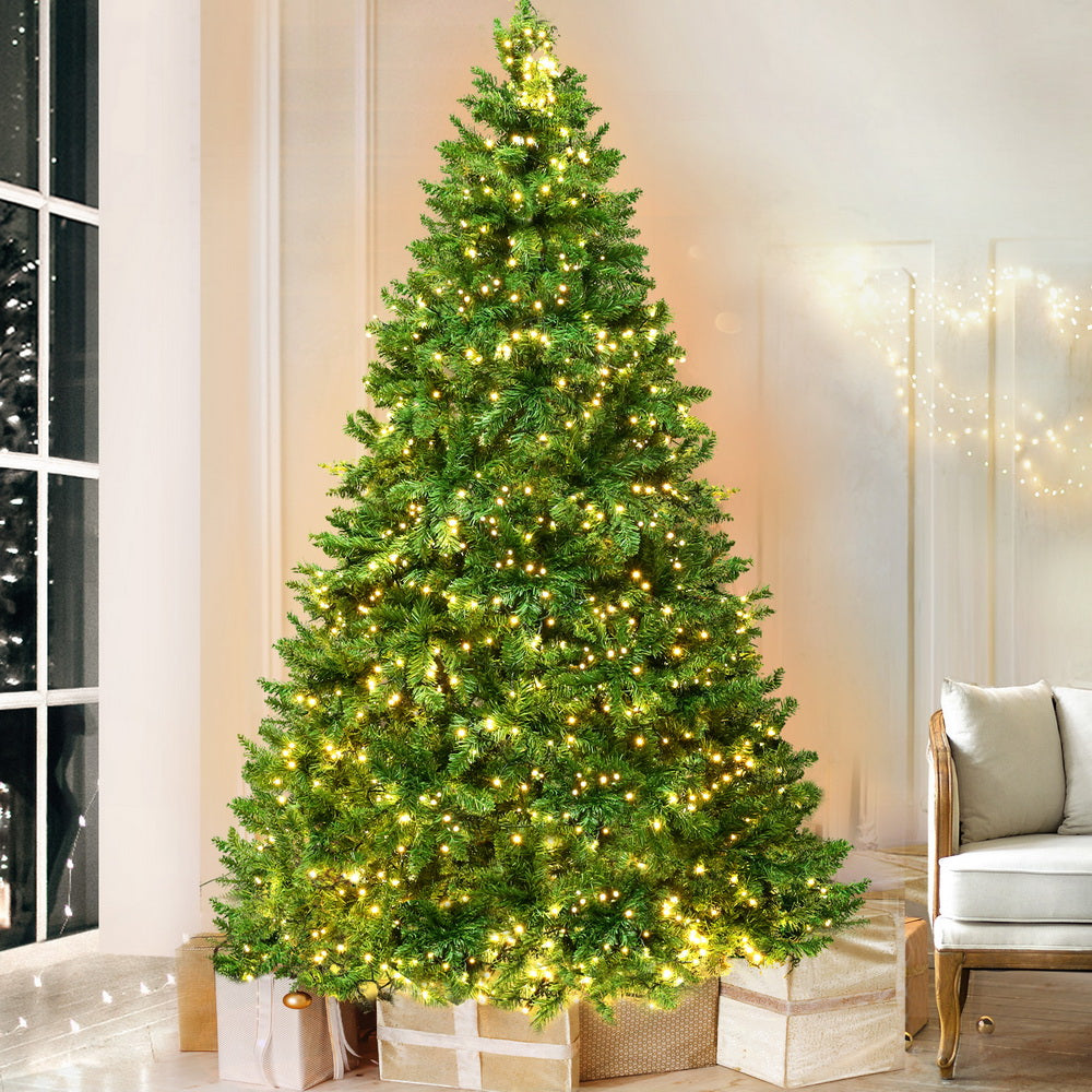 Jingle Jollys Christmas Tree 2.4m Xmas Tree Decorations 1488 LEDs-Christmas Trees-PEROZ Accessories