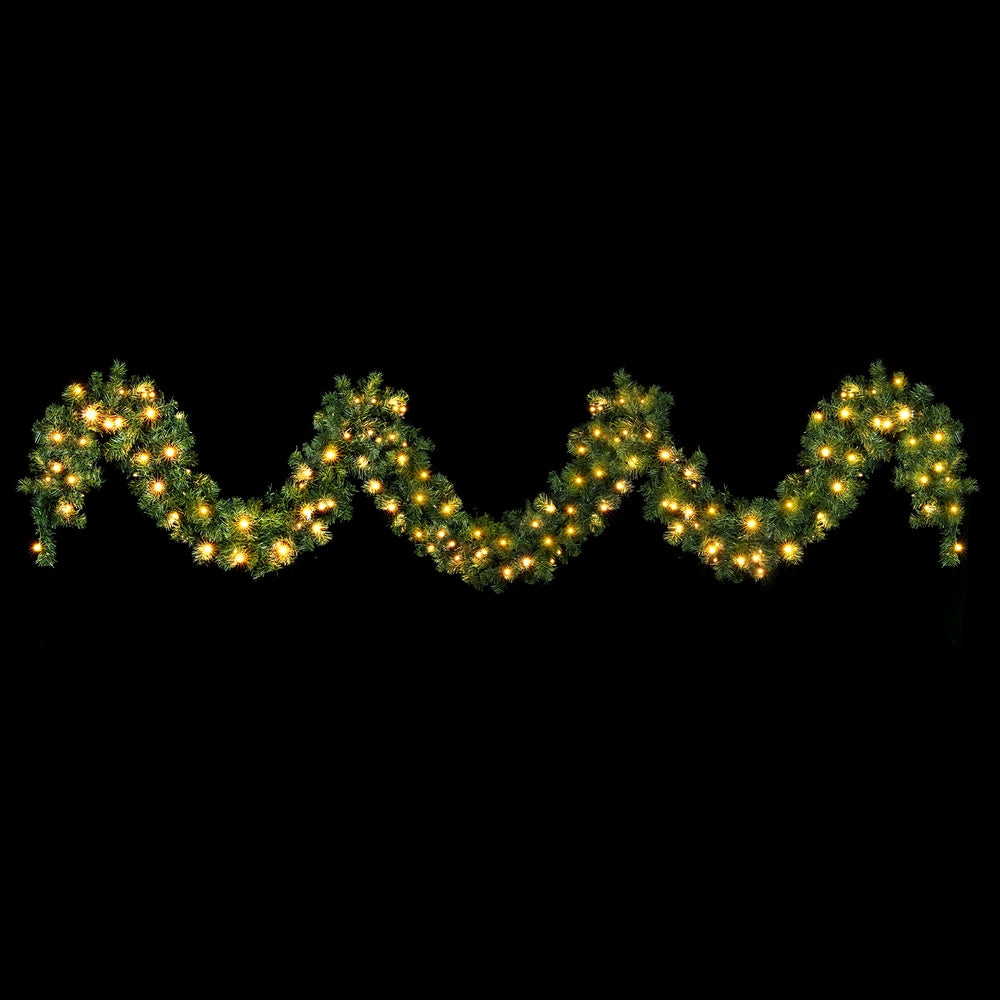 Jingle Jollys 5M Christmas Garland LED Lights Party Xmas Decorations 380 TIPS-Occasions > Christmas > Christmas Wreaths & Garlands-PEROZ Accessories
