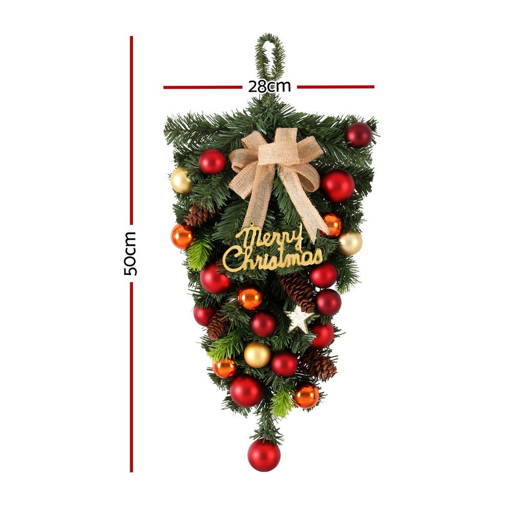 Jingle Jollys Hanging Christmas Garland 50CM Ornaments Party Decorations-Occasions > Christmas > Christmas Wreaths & Garlands-PEROZ Accessories