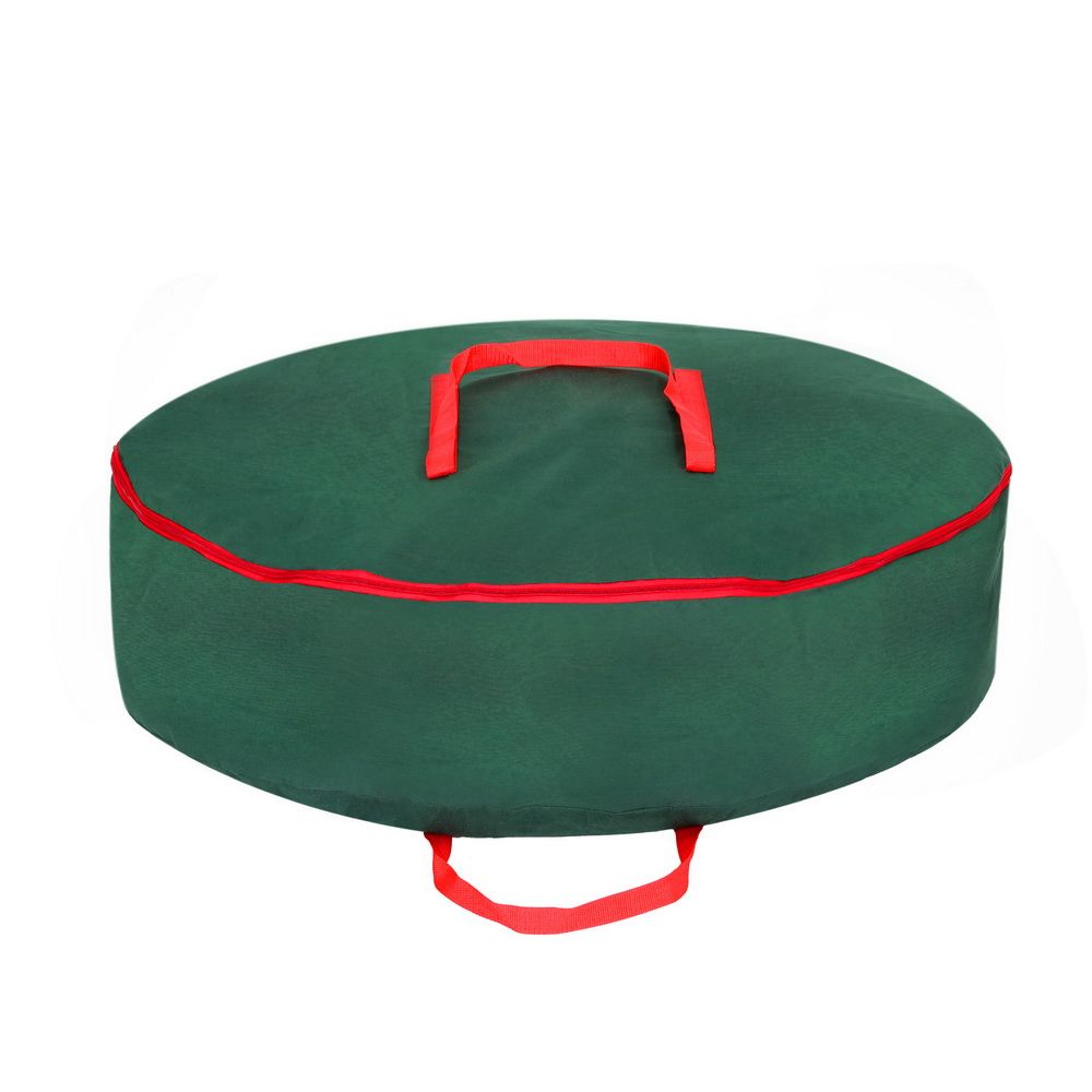 Jingle Jollys Christmas Garland Wreath Storage Bag Baubles Ornaments Container-Home & Garden > Storage > Clothing & Wardrobe Storage-PEROZ Accessories