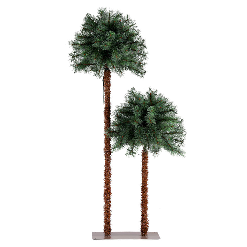 Jingle Jollys Christmas Tree 1.5+1m LED Xmas Palm Tree Party Decorations 2 in 1-Occasions > Christmas > Christmas Trees-PEROZ Accessories