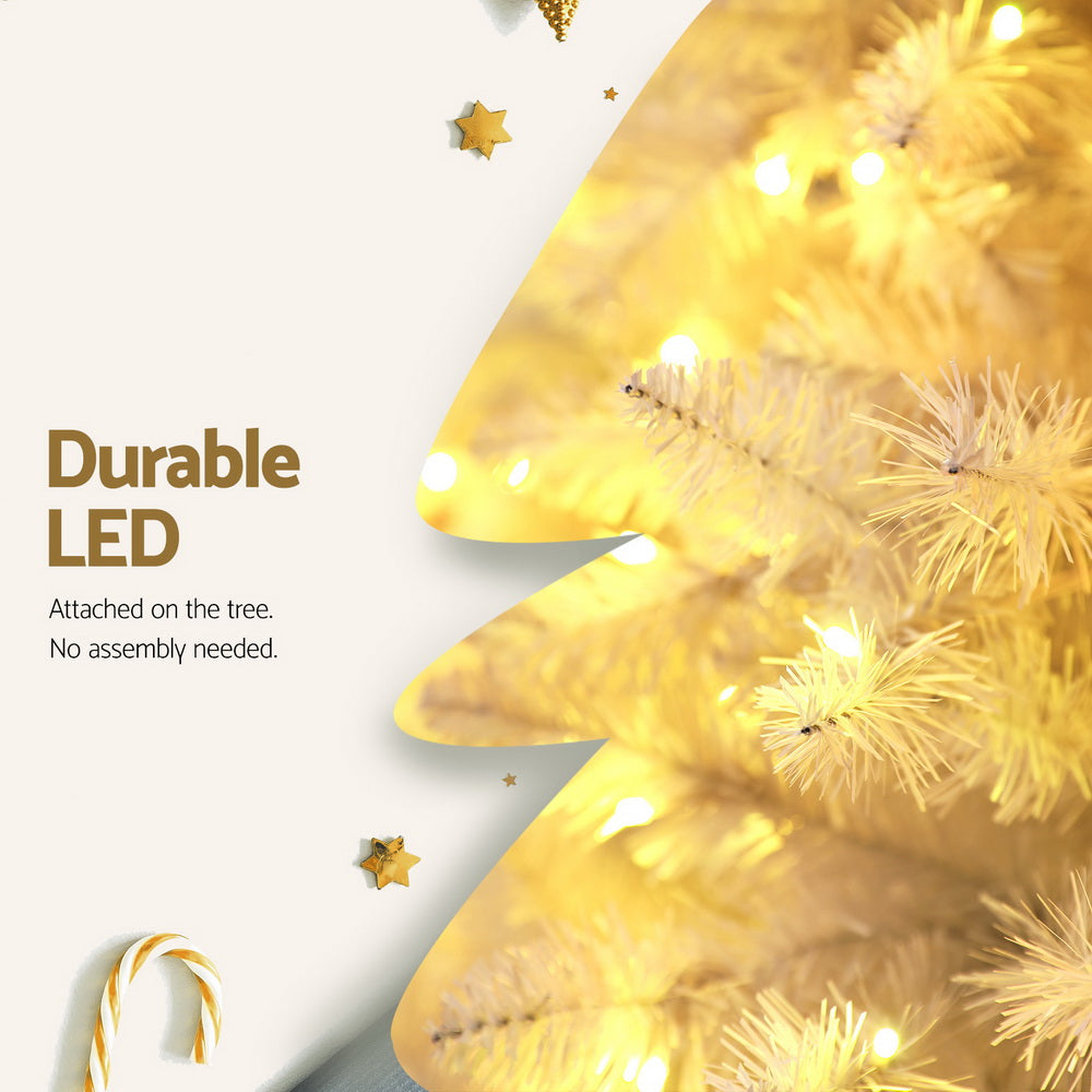 Jingle Jollys Christmas Tree 2.1m 500 LED Xmas Tree Decorations White 1260 Tips-Occasions > Christmas > Christmas Trees-PEROZ Accessories