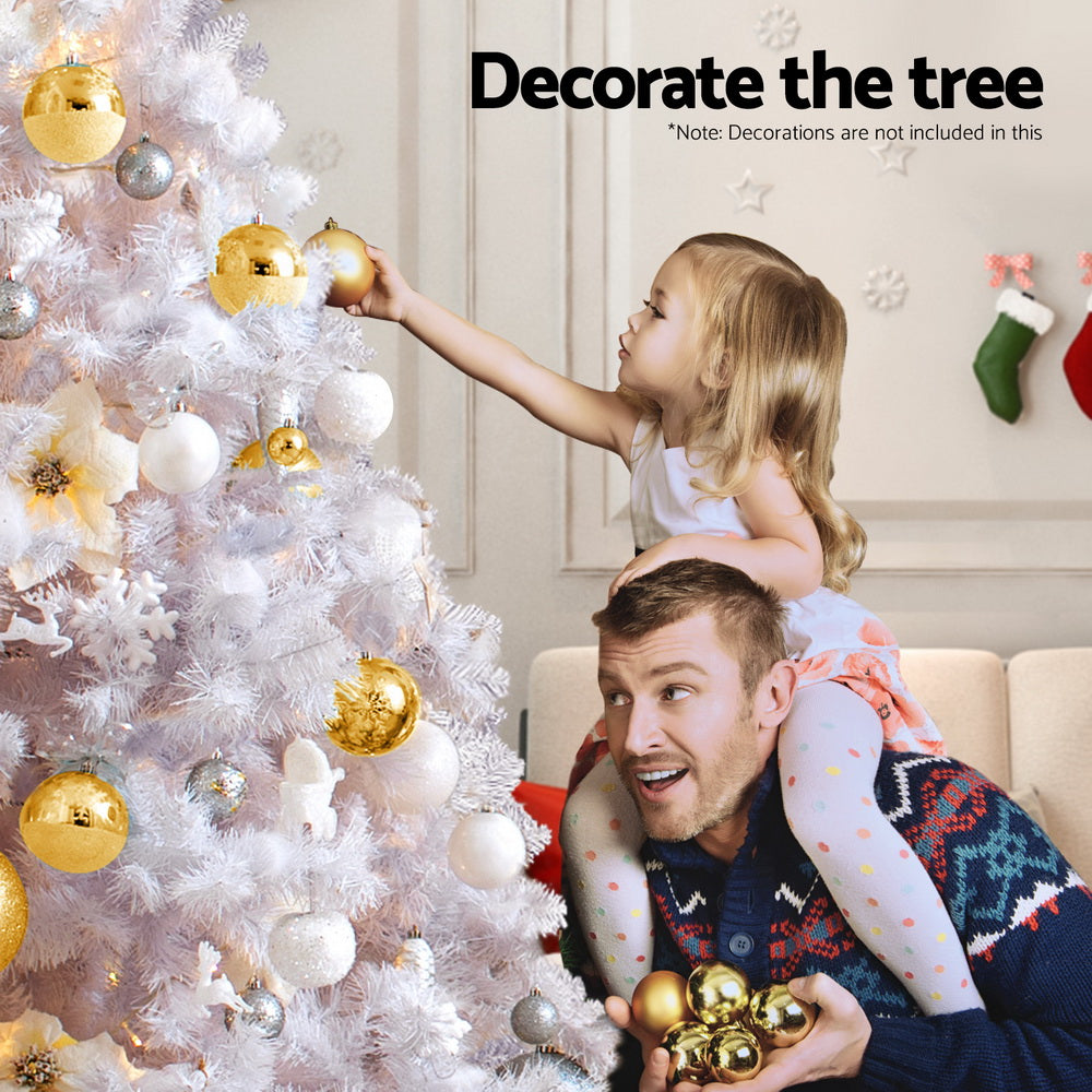 Jingle Jollys Christmas Tree 2.1m 500 LED Xmas Tree Decorations White 1260 Tips-Occasions > Christmas > Christmas Trees-PEROZ Accessories