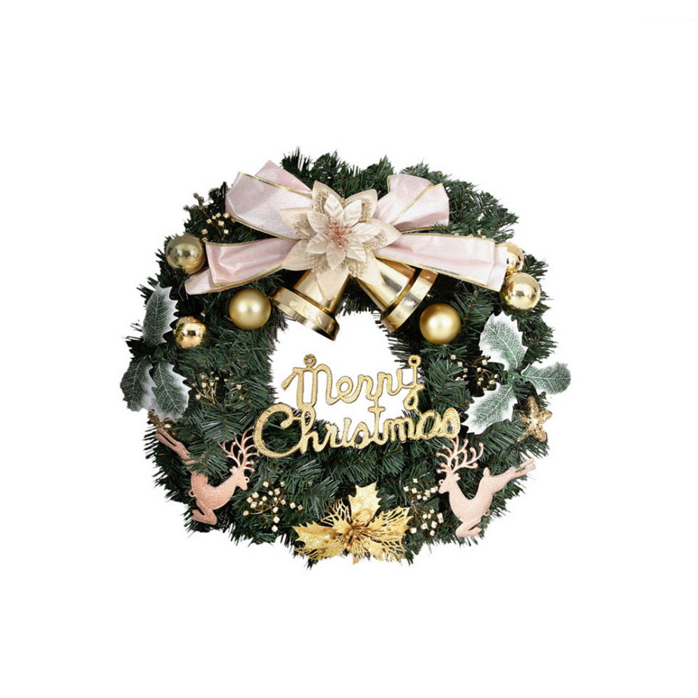 Jingle Jollys Christmas Wreath 60CM Garland Flowers Baubles Party Decorations-Occasions > Christmas > Christmas Wreaths & Garlands-PEROZ Accessories