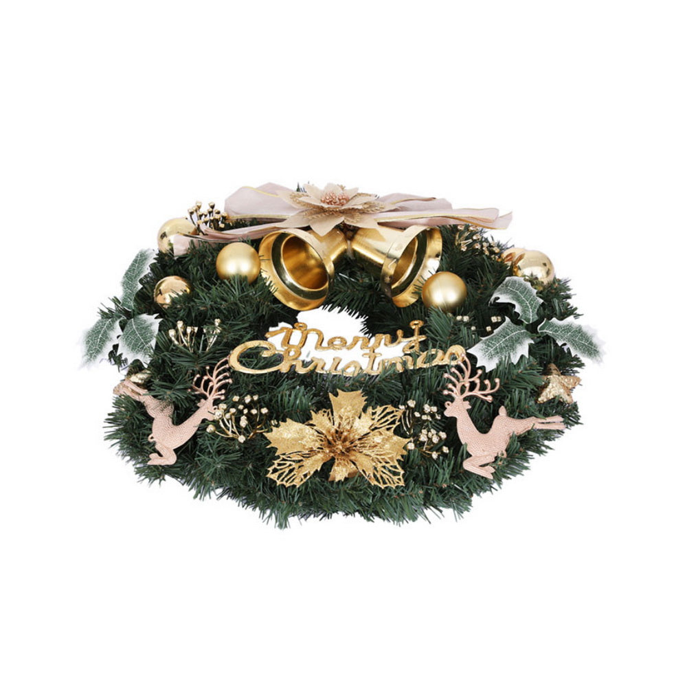Jingle Jollys Christmas Wreath 60CM Garland Flowers Baubles Party Decorations-Occasions > Christmas > Christmas Wreaths & Garlands-PEROZ Accessories