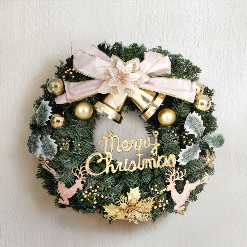 Jingle Jollys Christmas Wreath 60CM Garland Flowers Baubles Party Decorations-Occasions > Christmas > Christmas Wreaths & Garlands-PEROZ Accessories