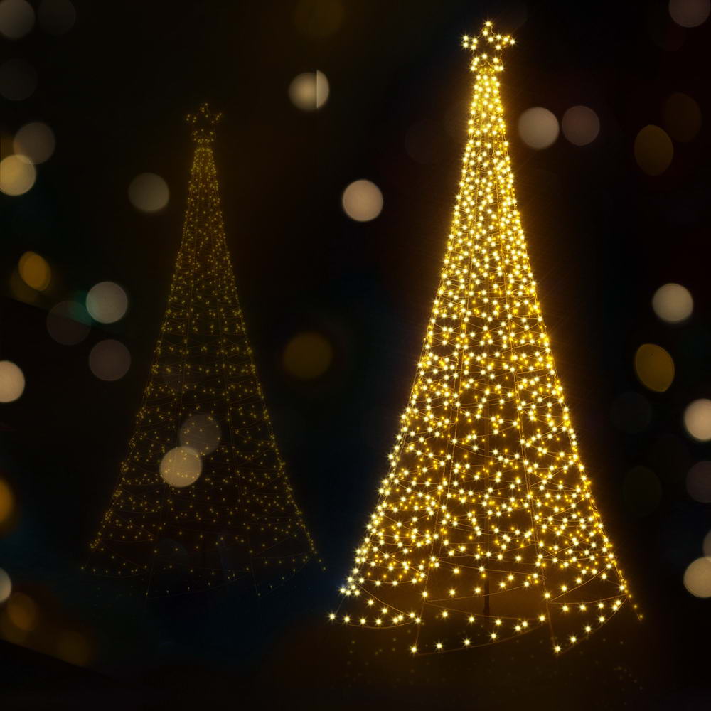 Jingle Jollys Solar Christmas Tree 3.6m 800 LED Net Lights Xmas Trees Decoration-Occasions > Christmas > Outdoor Decorations & Lights-PEROZ Accessories