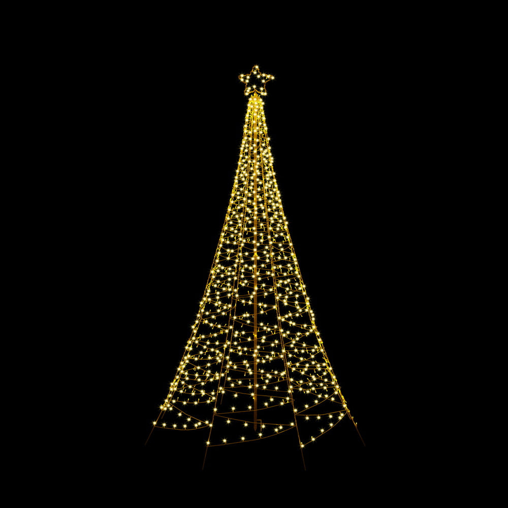Jingle Jollys Solar Christmas Tree 2.1m 320 LED Net Lights Xmas Trees Decoration-Occasions > Christmas > Outdoor Decorations & Lights-PEROZ Accessories
