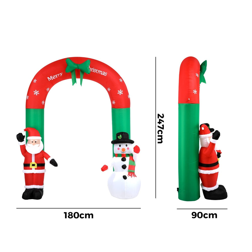 Mazam Christmas Archway Inflatable with LED Lights-Christmas Inflatable-PEROZ Accessories