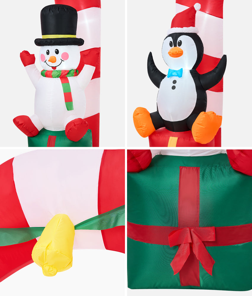 Tinseltown 2.6M Christmas Inflatable Archway with LED Light-Christmas Inflatable-PEROZ Accessories