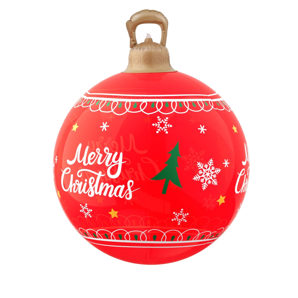 Jingle Jollys Christmas Inflatable Ball 60cm Led Illuminated Xmas Decoration Red-Occasions > Christmas > Christmas Decorations-PEROZ Accessories