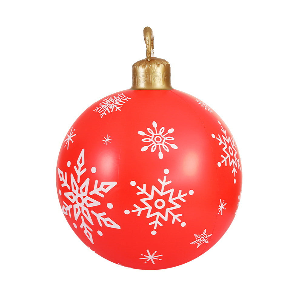 Jingle Jollys Christmas Inflatable Ball Bauble 60cm Outdoor Decoration Red-Occasions > Christmas > Christmas Decorations-PEROZ Accessories