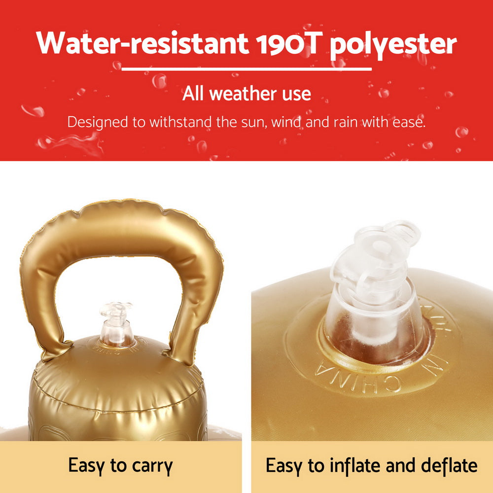 Jingle Jollys Christmas Inflatable Ball 60cm Snowman Decoration Giant Bauble-Occasions > Christmas > Christmas Decorations-PEROZ Accessories