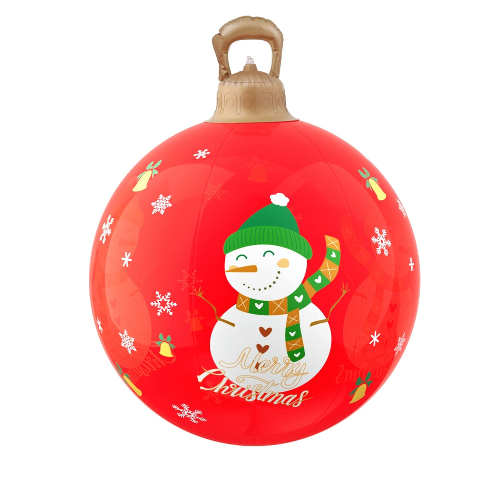 Jingle Jollys Christmas Inflatable Ball 60cm Illuminated Led Snowman Xmas Decor-Occasions > Christmas > Christmas Decorations-PEROZ Accessories