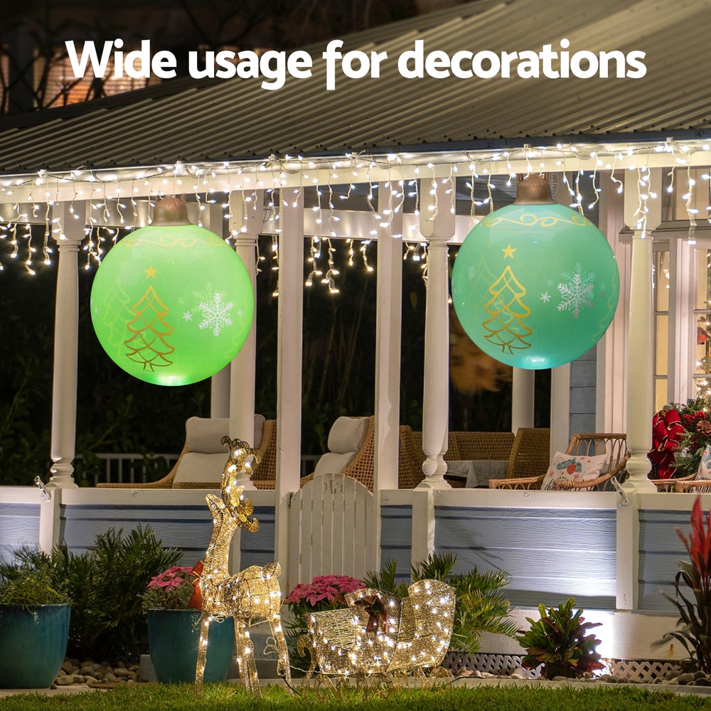 Jingle Jollys Christmas Inflatable Ball 60cm Led Illuminated Xmas Decoration-Occasions > Christmas > Christmas Decorations-PEROZ Accessories