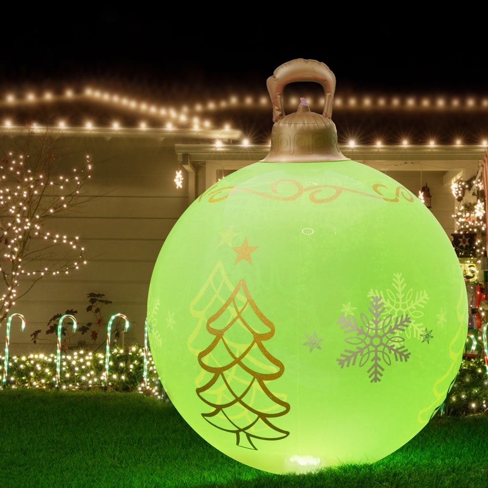 Jingle Jollys Christmas Inflatable Ball 60cm Led Illuminated Xmas Decoration-Occasions > Christmas > Christmas Decorations-PEROZ Accessories