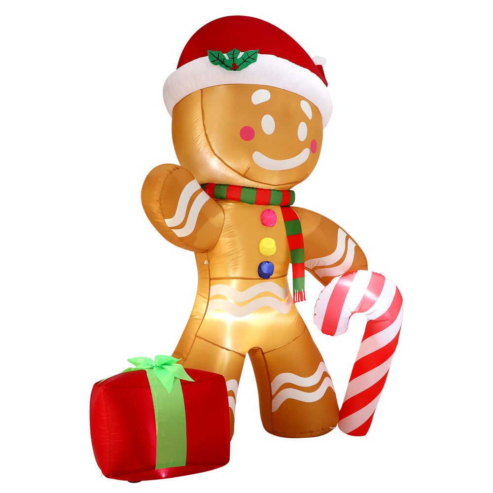 Mazam Christmas Inflatable Gingerbread Man with LED Lights-Christmas Inflatable-PEROZ Accessories